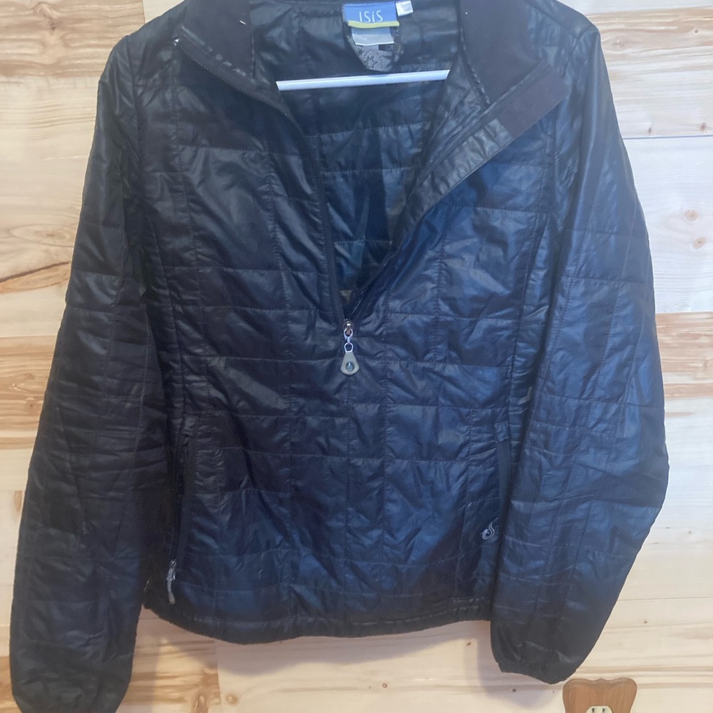 ISIS Black Puffer 1/4 zip Jacket